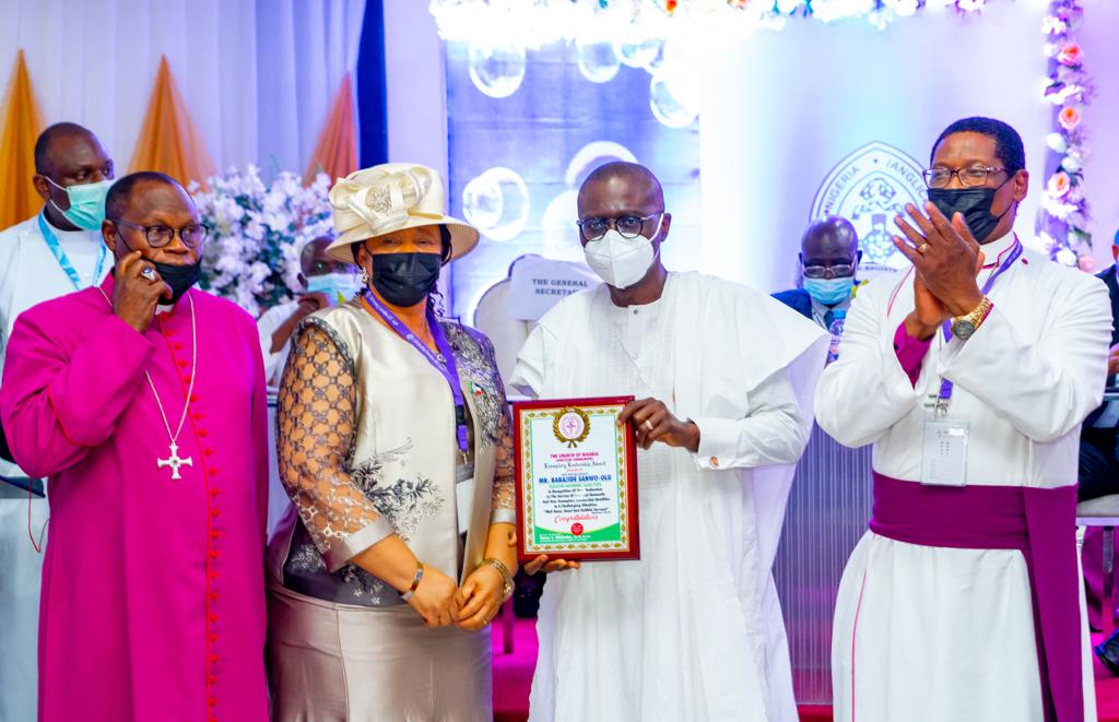 SANWO-OLU AWARDED FOR EXEMPLARY AND COURAGEOUS LEADERSHIP