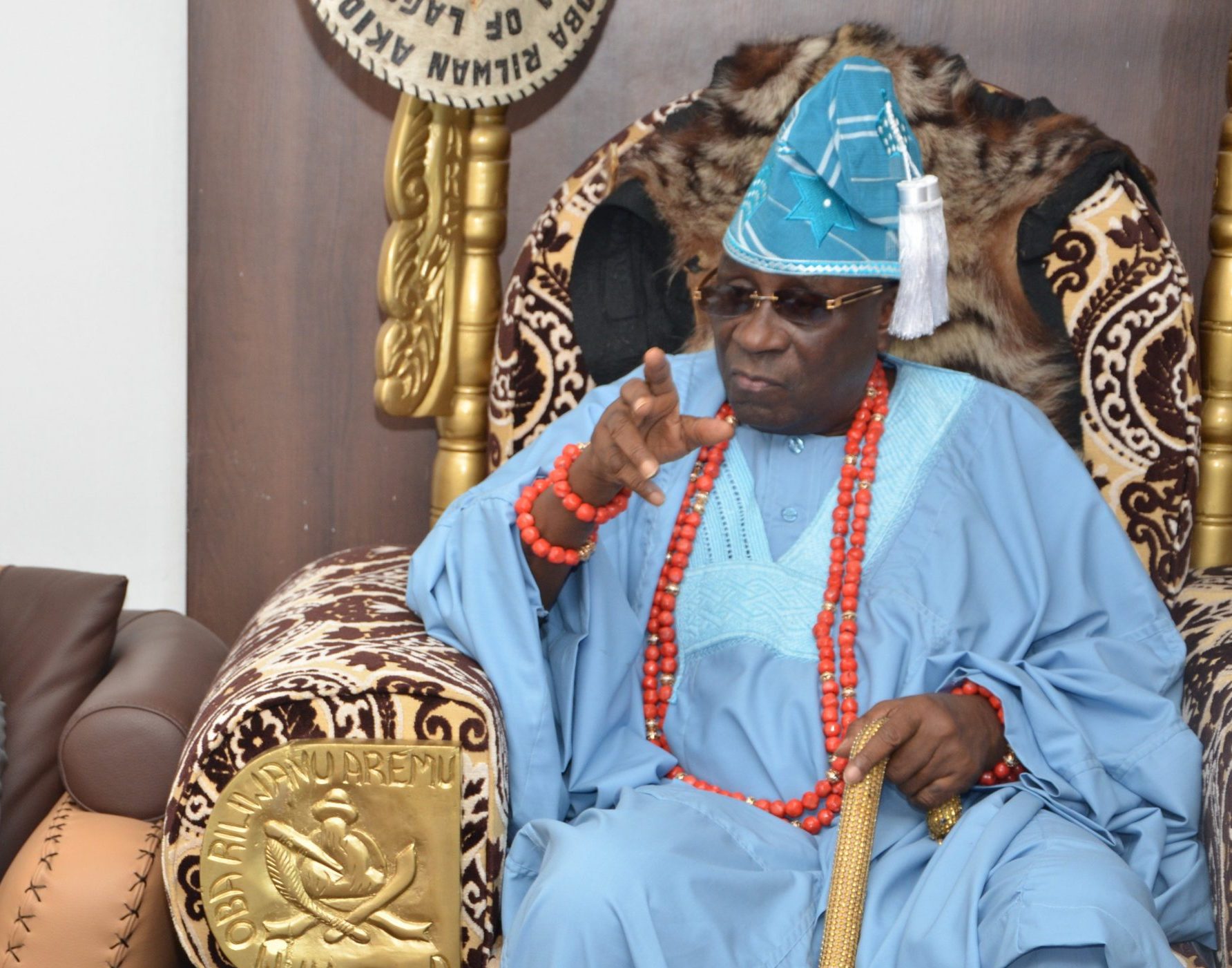 SANWO-OLU CONGRATULATES OBA AKIOLU AT 78