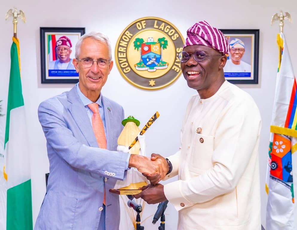 GOV. SANWO-OLU RECEIVES NETHERLAND AMBASSADOR TO NIGERIA, H.E WOUTER PLOMP AND CONSUL GENERAL, KINGDOM OF THE NETHERLANDS, MICHEL DEELEN